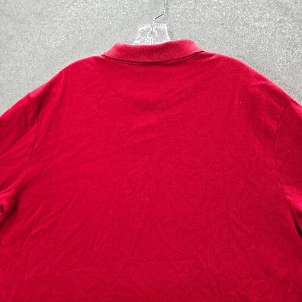 Polo Ralph Lauren Men Polo Shirt XL‎ Red Logo Blue Pony Short Sleeve